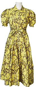 robe motifs fleurs jaune being